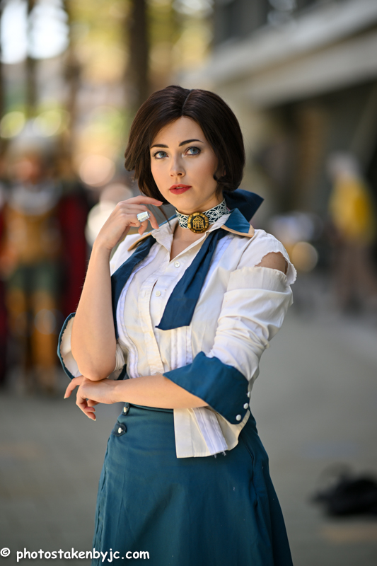 Ashe cosplay as Elizabeth from Bioshock Infinite taken at Wonder Con